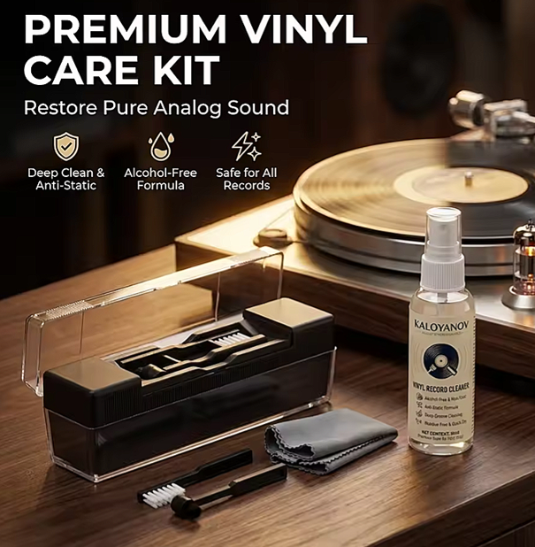 PREMIUM VINYL RECORD CLEANING KIT - with One Spray