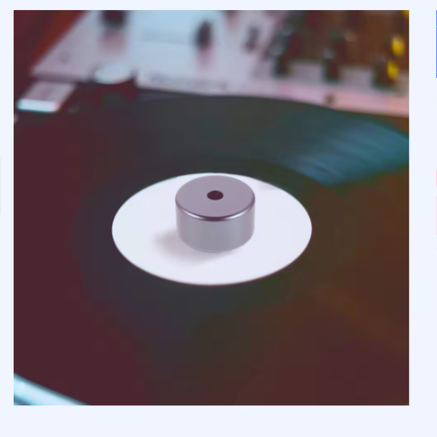 Aluminum record stabilizer