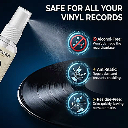 PREMIUM VINYL RECORD CLEANING KIT - 3x Spray Bundle
