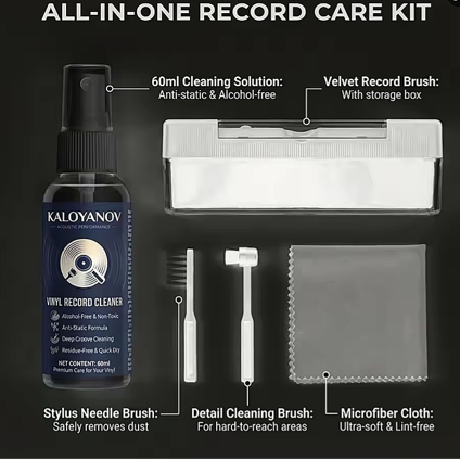 PREMIUM VINYL RECORD CLEANING KIT - 3x Spray Bundle